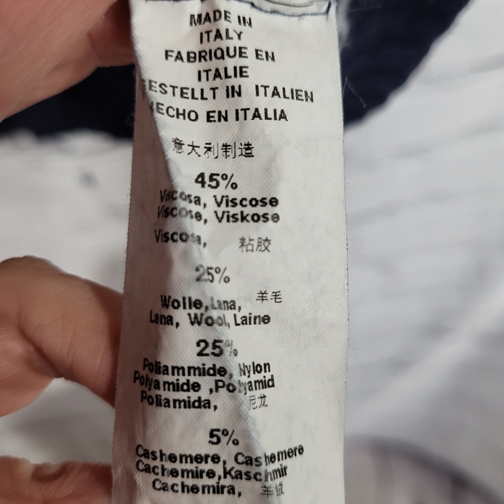 Brandy Melville Academia Blue White Sweater Vest Preppy Y2K - Picture 3 of 6